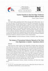 Research paper thumbnail of İstanbul Zeytinburnu İlçesi’nde Afgan Türklerinin Ulusötesi Kentleşme Ağlarının Analizi /   The Analysis of Transnational Urbanism Networks of the Turks from Afghanistan in Istanbul - Zeytinburnu district 