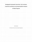 Research paper thumbnail of Managing the Sustainable Connectivity- The Correlation, Framework, And Return on Investment (ROI) for Students in Online Programs 