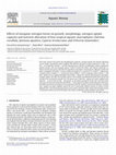 Jampeetong A. 2012 Aquatic Bot. 97 Effects Of Inorganic Nitrogen Forms On Growth Morphology Nitrogen Uptake Capacity And Nutrient A Cover Page