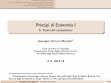 Research paper thumbnail of Principi di Economia I