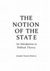 Alexander Passerin d'Entreves - The Notion of the State   Cover Page