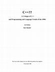 Research paper thumbnail of C++?? A Critique of C