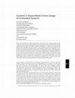 SystemC/C-Based Model-Driven Design for Embedded Systems 30:2 Cover Page