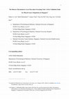 Research paper thumbnail of The distress thermometer as an ultra-short screening tool: A first validation study for mixed-cancer outpatients in Singapore