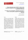 Research paper thumbnail of “Tengo mucho placer para enseñarte”: sobre travestis brasileñas trabajadoras del sexo y la gestión pública de la prostitución en Barcelona