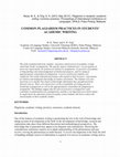 Musa, M. K., & Ting, S. H. (2013, May 29-31). Plagiarism in students’ academic writing: Common practices. Proceedings of International Conference on Languages, UPALS (pp. 336-345), Pulau Pinang, Malaysia. Cover Page