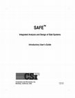 Integrated Analysis and Design of Slab Systems Introductory User's Guide Cover Page