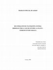 TRABAJO ESPECIAL DE GRADO RECUPERACIÓN DE UNA PEQUEÑA CENTRAL HIDROELÉCTRICA CASO DE ESTUDIO: LA PLANTA - CHORONI ESTADO ARAGUA Cover Page