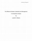 Research paper thumbnail of The Difference between Leadership and Management