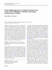 Factors Inﬂuencing Success of Marine Protected Areas in the Visayas, Philippines as Related to Increasing Protected Area Coverage Cover Page