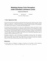 Research paper thumbnail of Modeling human color perception under extended luminance levels