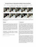 Research paper thumbnail of Perceptual influence of approximate visibility in indirect illumination