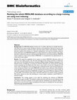 Research paper thumbnail of Ranking the whole MEDLINE database according to a large training set using text indexing