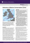 Selection of Marine Conservation Zones Cover Page