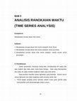 ANALISIS RANGKAIAN WAKTU (TIME SERIES ANALYSIS Cover Page