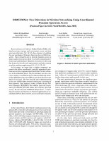 Research paper thumbnail of DIMSUMnet: new directions in wireless networking using coordinated dynamic spectrum