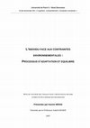 l'individu face aux contraintes environnementales: processus d'adaptation et équilibre Cover Page