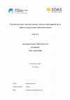 Research paper thumbnail of Is the thesis that ‘greed’ rather than ‘grievance’ motivates conflict applicable only to conflicts in resource-intensive Third World countries?