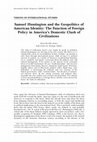 Samuel Huntington and the Geopolitics of American Identity: The Function of Foreign Policy in America's Domestic Clash of Civilizations Cover Page