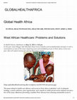 Research paper thumbnail of West African Health Care: Problems and Solutions Part 1