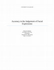 Accuracy in the Judgement of Facial Expressions Cover Page