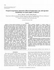 Oxygen in egg masses: interactive effects of temperature, age, and egg-mass morphology on oxygen supply to embryos Cover Page