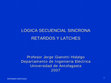 LOGICA SECUENCIAL SINCRONA RETARDOS Y LATCHES Cover Page