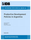 Productive Development Policies in Argentina Cover Page