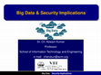 Research paper thumbnail of Big Data - Security implications