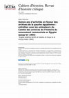 Research paper thumbnail of Quinze ans d’activités en faveur des archives de la gauche égyptienne : entretien avec les animateurs du Comité des archives de l’histoire du mouvement communiste en Égypte (jusqu’en 1965)