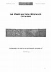 Die Roemer auf den Paessen der Ostalpen Cover Page