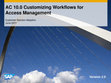 Customer Solution Adoption AC 10.0 Customizing Workflows for Access Management Cover Page