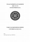 Research paper thumbnail of TUGAS PAPERPENGANTAR BISNIS (EKU 113 A7) FUNGSI PERSONALIA FAKULTAS EKONOMI DAN BISNIS UNIVERSITAS UDAYANA Oleh : I Gede Agus Dana Iswara (1306205163