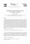 Collaborative writing: Product, process, and students' reflections Cover Page