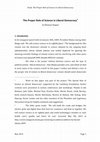 Research paper thumbnail of The Proper Role of Science in Liberal Democracy