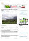 Research paper thumbnail of Reuters: Shrinking Lake Highlights Bali's Water Woes (2007)