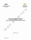 Draft Convention on Cyberlegislation in Africa Draft Cover Page