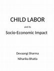 CHILD LABOR and its Socio-Economic Impact Cover Page