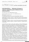 Research paper thumbnail of “La traducción español-italiano: entre método y práctica” [recensione del testo CONTRASTES 1. Método de lengua y cultura españolas para italianos (con solucionario) di Luis Luque Toro e José F. Medina Montero (2004), Venezia: Supernova Edizioni]. In inTRAlinea (Online Translation Journal), pp. 1-4