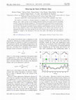 Research paper thumbnail of Observing the Onset of Effective Mass