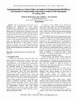 Research paper thumbnail of Entrepreneurship as a Career Choice: An Analysis of Entrepreneurial Self-Efficacy and Intention of National High School Senior Students at the Municipality of Calinog, Iloilo