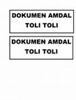 DOKUMEN AMDAL TOLI TOLI Cover Page