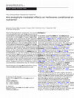 Are endophyte-mediated effects on herbivores conditional on soil nutrients? Cover Page