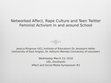 Research paper thumbnail of Networked Affect, Rape Culture and Teen Twitter Feminist Activism in and around School