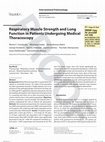 Respiratory muscle strength and lung function in patients undergoing medical thoracoscopy Cover Page