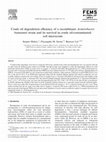 Research paper thumbnail of Crude oil degradation efficiency of a recombinant Acinetobacter baumannii strain and its survival in crude oil-contaminated soil microcosm