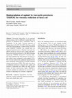 Research paper thumbnail of Biodegradation of asphalt by Garciaella petrolearia TERIG02 for viscosity reduction of heavy oil