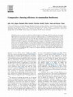 Research paper thumbnail of Comparative chewing efficiency in mammalian herbivores