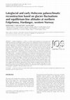 Research paper thumbnail of Lateglacial and early Holocene palaeoclimatic reconstruction based on glacier fluctuations and equilibrium-line altitudes at northern Folgefonna, Hardanger, western Norway