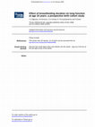 Research paper thumbnail of Effect of breastfeeding duration on lung function at age 10 years: a prospective birth cohort study